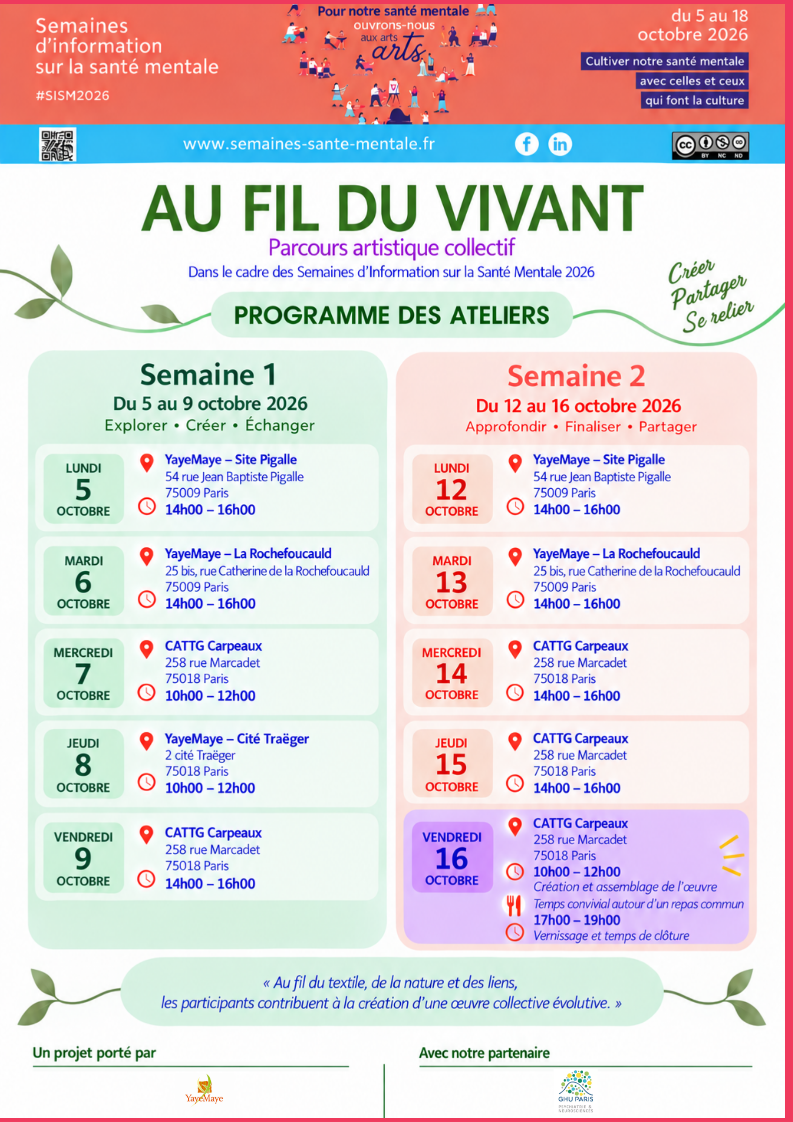 SISM – Semaine d’Information sur la Santé Mentale